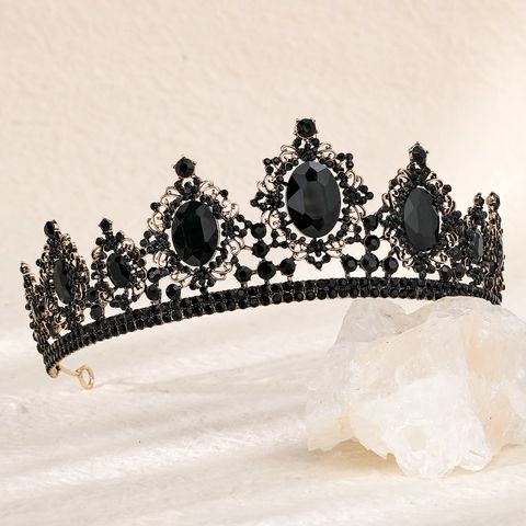Retro Crown Alloy Inlay Rhinestones Crown