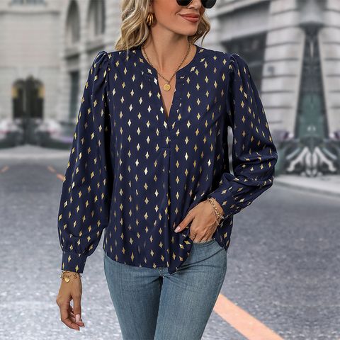Women's Blouse Long Sleeve Blouses Casual Star