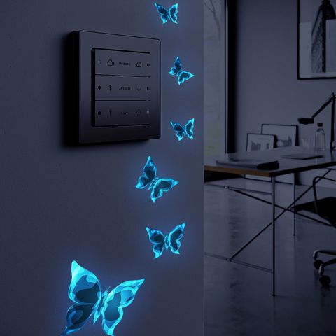 Elegant Butterfly Plastic Wall Sticker Wall Art