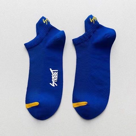 Unisex Sports Letter Polyester Cotton Ankle Socks A Pair