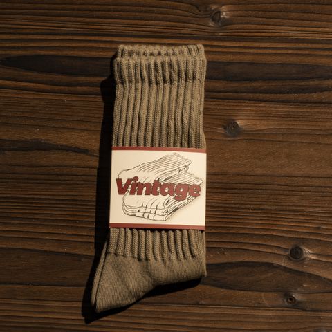 Unisex Casual Vintage Style Stripe Solid Color Cotton Crew Socks A Pair