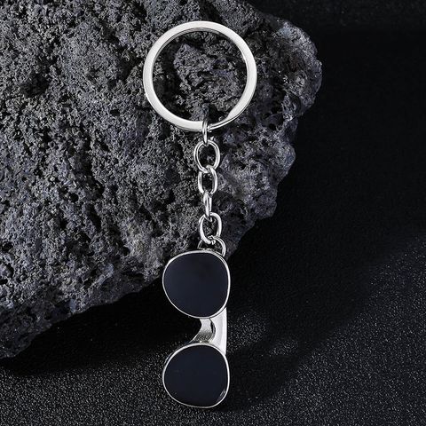 Cool Style Sunglasses Alloy Enamel Bag Pendant Keychain