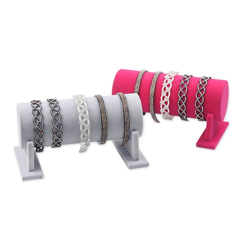 Wholesale Jewelry Simple Style Classic Style Solid Color Velvet Flannel Patchwork Jewelry Rack