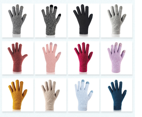 Mujeres Casual Color Sólido Guantes 1 Par