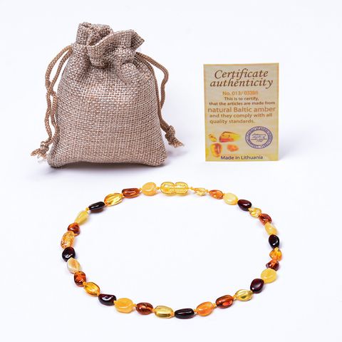 Simple Style Classic Style Geometric Amber Wholesale Necklace