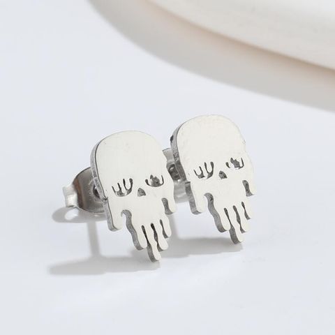 Fashion Geometric Plating 201 Stainless Steel No Inlaid 18K Gold Plated Ear Studs