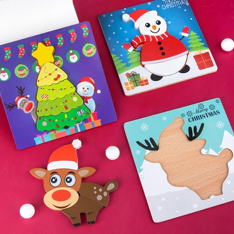 Cute Three Dimensional Wooden Board Children Matching Puzzle Educational Toys Wholesale