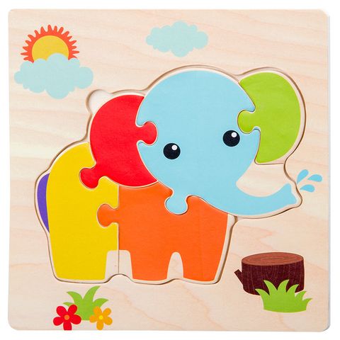Puzzles Toddler(3-6years) Cartoon Wood Toys