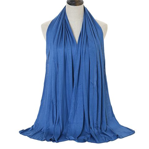 Women's Simple Style Solid Color Monel Scarf