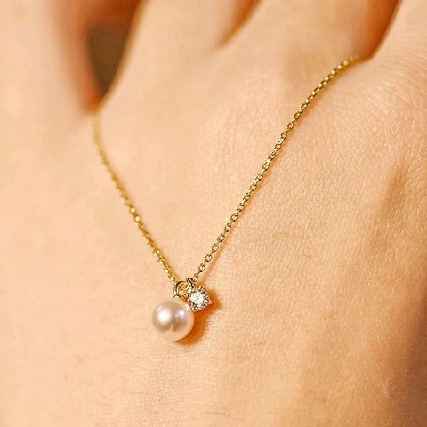 Elegant Sweet Geometric Sterling Silver Pendant Necklace