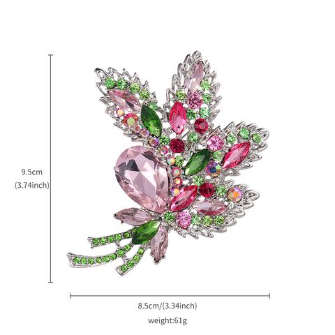 Lady Flower Alloy Inlay Artificial Gemstones Women's Brooches