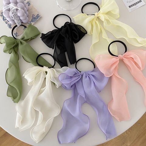 Women's Fairy Style Romantic Simple Style Bow Knot Gauze Hair Tie
