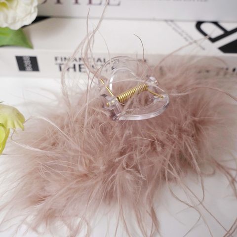 Fairy Style Solid Color Feather Knitting Hair Claws
