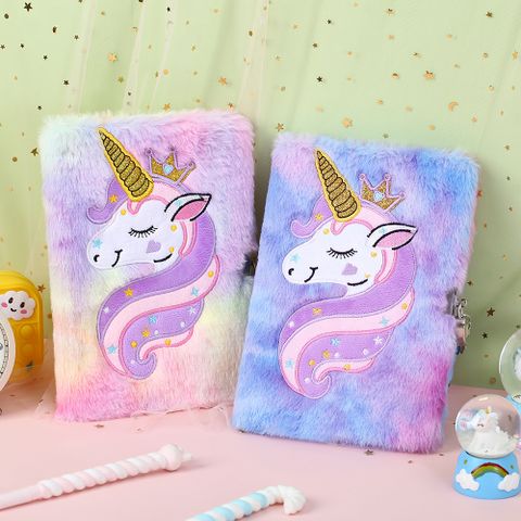 1 Piece Unicorn Learning Cloth Paper Cute Notebook