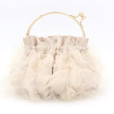 Satin Forging Solid Color Square Evening Bags