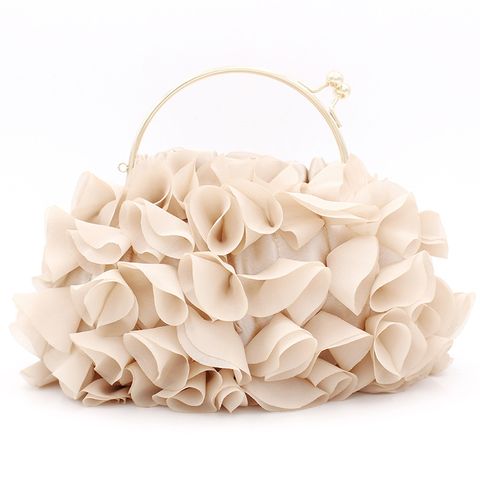 Satin Forging Solid Color Square Evening Bags