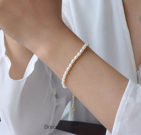 Simple Style Knot Plastic Titanium Steel Plating Gold Plated Women's Bracelets