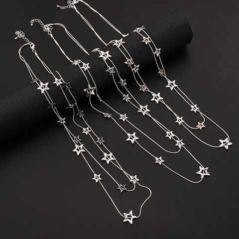 Simple Style Star Alloy Plating Women's Necklace