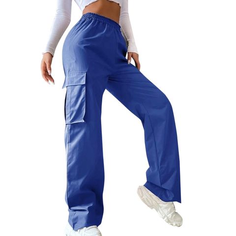 Women's Daily Street Casual Solid Color Full Length Cargo Pants