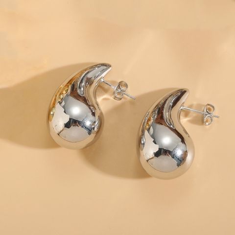 1 Pair Elegant Luxurious Classic Style Geometric Plating 304 Stainless Steel Copper Ear Studs
