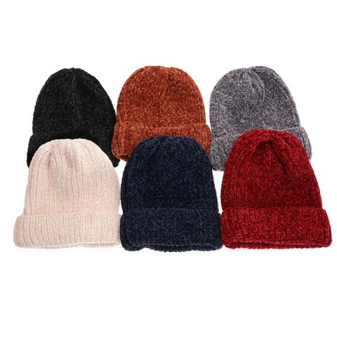 Women's Simple Style Classic Style Commute Solid Color Flat Eaves Wool Cap