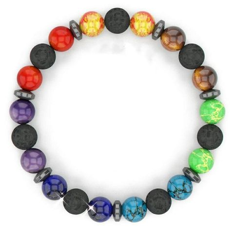 Casual Simple Style Round Natural Stone Beaded Unisex Bracelets