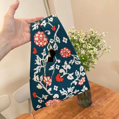 Frau Klein Alle Jahreszeiten Polyester Blume Elegant Basic Eimer Offen Handtasche