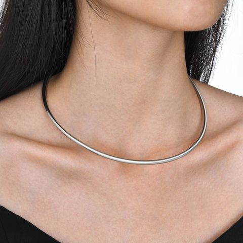 304 Stainless Steel Casual Solid Color Choker