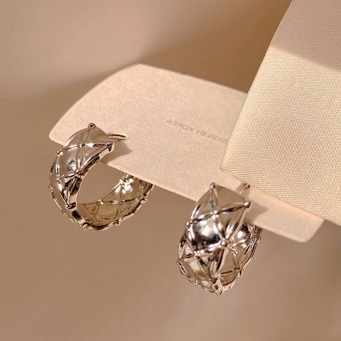 1 Pair Vintage Style Simple Style Geometric Alloy Gold Plated Silver Plated Earrings
