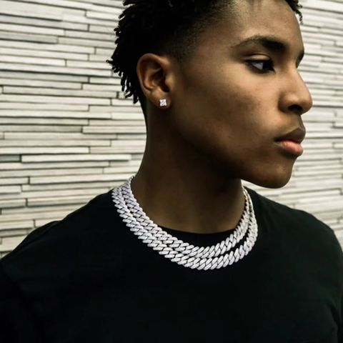 Hip-hop Rock Punk Solid Color Alloy Plating Inlay Rhinestones Men's Necklace