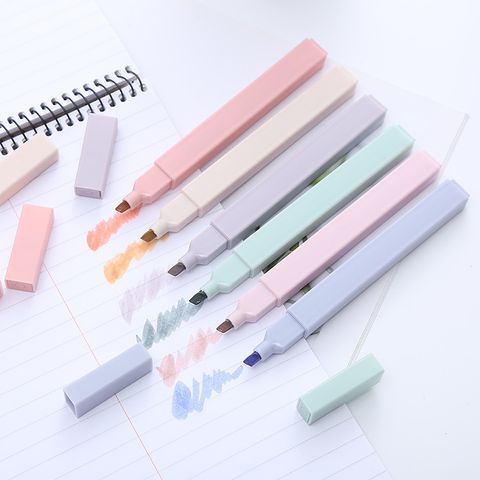 Simple Morandi Color Student Key Line Marker Highlighter