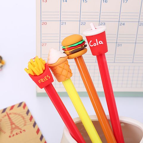 Creative French Fries Cola Burger Student Gel Pen