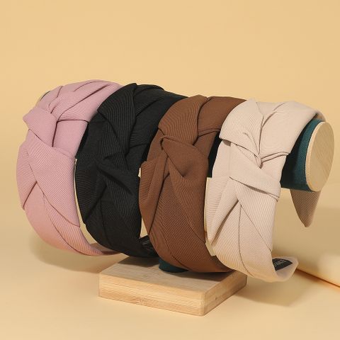 Women's Cute Solid Color Cloth Handmade Hair Band