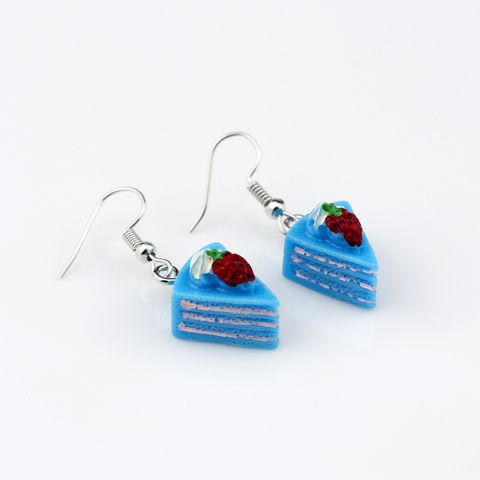 Wholesale Jewelry Cute Fruit Plastic Drop Earrings