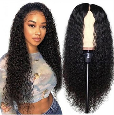 Unisex African Style Holiday Party High Temperature Wire Long Bangs Long Curly Hair Wigs