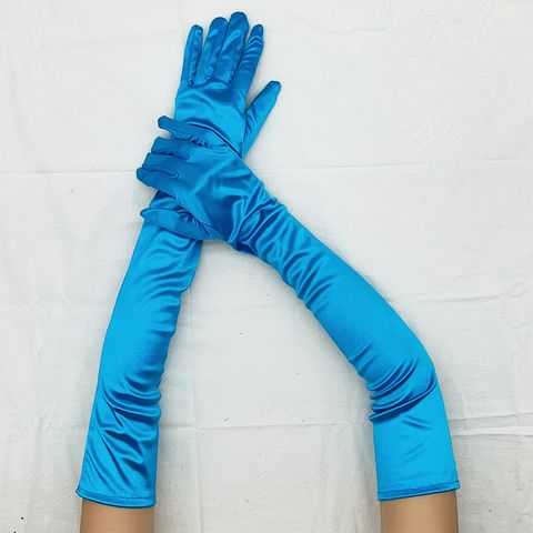 Women's Elegant Solid Color Gloves 1 Set