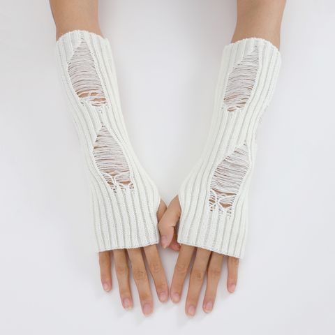 Women's Original Design Stripe Gloves 1 Pair