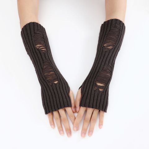 Women's Original Design Stripe Gloves 1 Pair