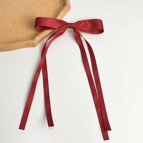 Simple Style Bow Knot Alloy Cloth Handmade Hair Clip