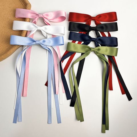Simple Style Bow Knot Alloy Cloth Handmade Hair Clip