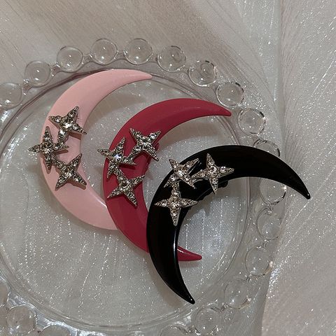 Princesa Luna Metal Embutido Diamantes De Imitación Pinza Para El Cabello