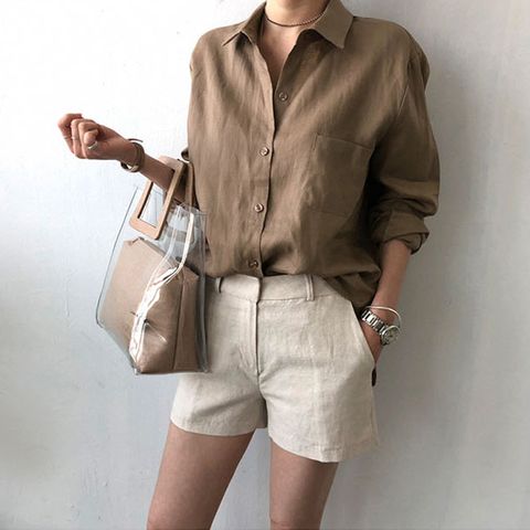 Cotton And Linen Shirt Women's Outer Wear 2023 Spring And Autumn New Retro Hong Kong Style White Design Sense Public Casual Top