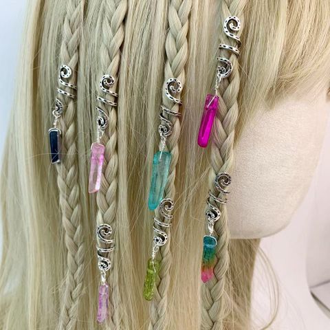 Women's Retro Waves Alloy Handmade Hair Chain
