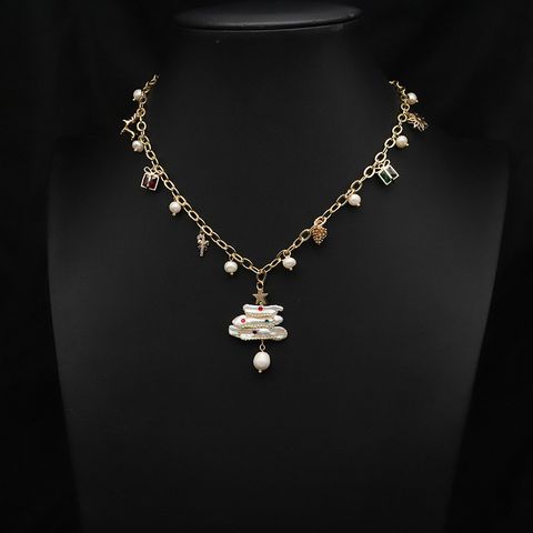 Original Design Heart Shape Flower Freshwater Pearl Plating 18k Gold Plated Necklace