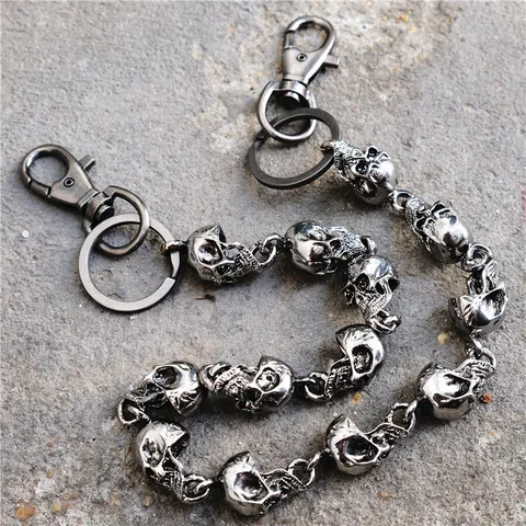 Hip-hop Punk Skull Metal Wholesale Waist Chain