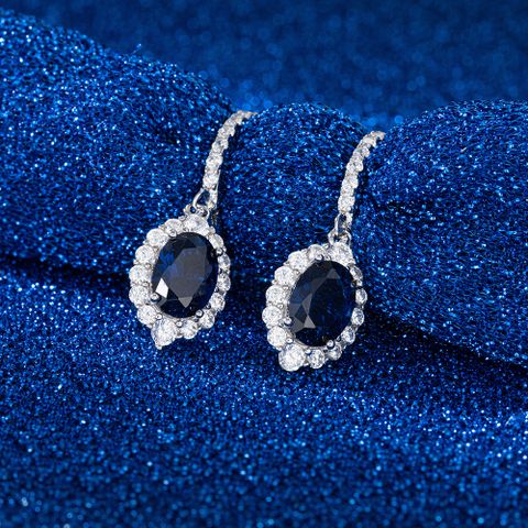 Glam Luxurious Wedding Water Droplets Sterling Silver Polishing Plating Inlay Zircon White Gold Plated Rhodium Plated Silver Plated Women's Rings Earrings Necklace