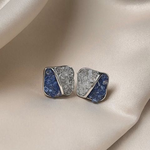 1 Pair Classic Style Square Plating Alloy Ear Studs