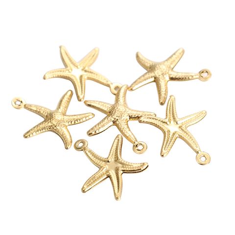 Vacation Starfish Stainless Steel Wholesale Charms Jewelry Accessories
