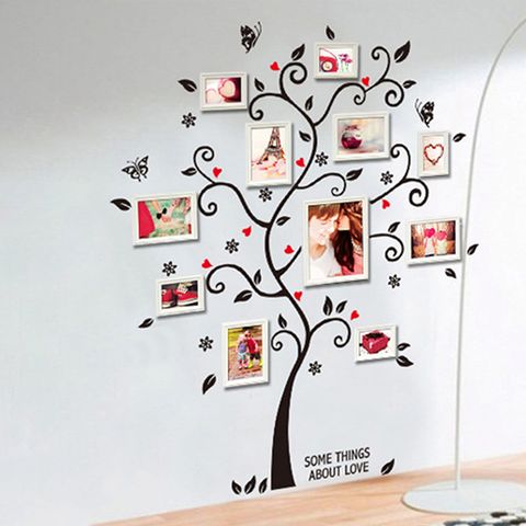 Pastoral Tree Butterfly Pvc Wall Sticker Artificial Decorations