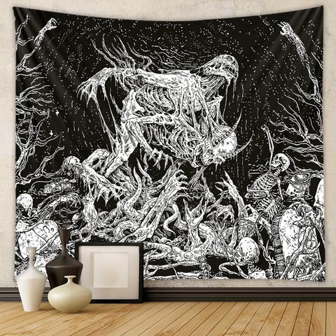 Retro Ghost Polyester Tapestry
